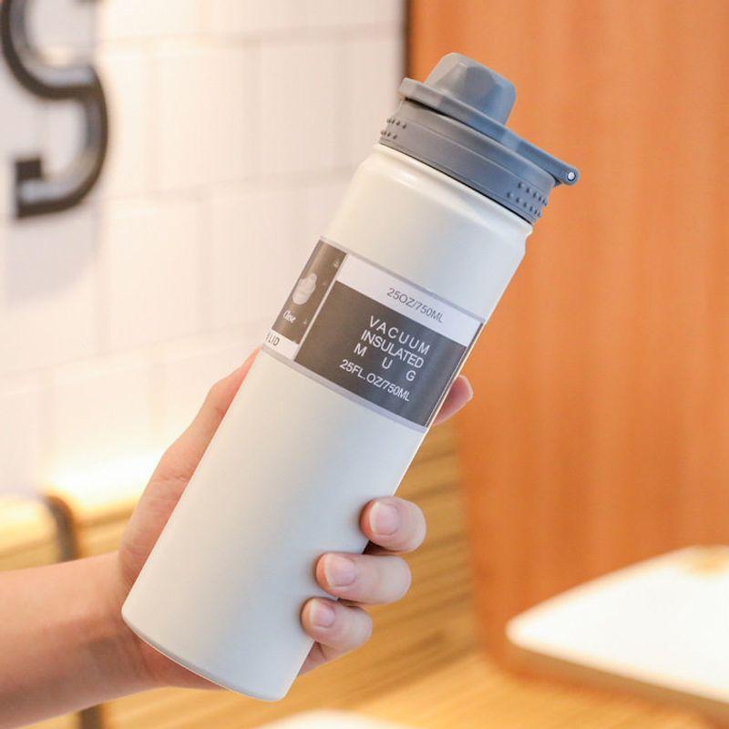 304 Stainless Steel Large Capacity Vacuum Cup Space Bottle New Year Student Outdoor Portable Satchel Sports Water Bottle