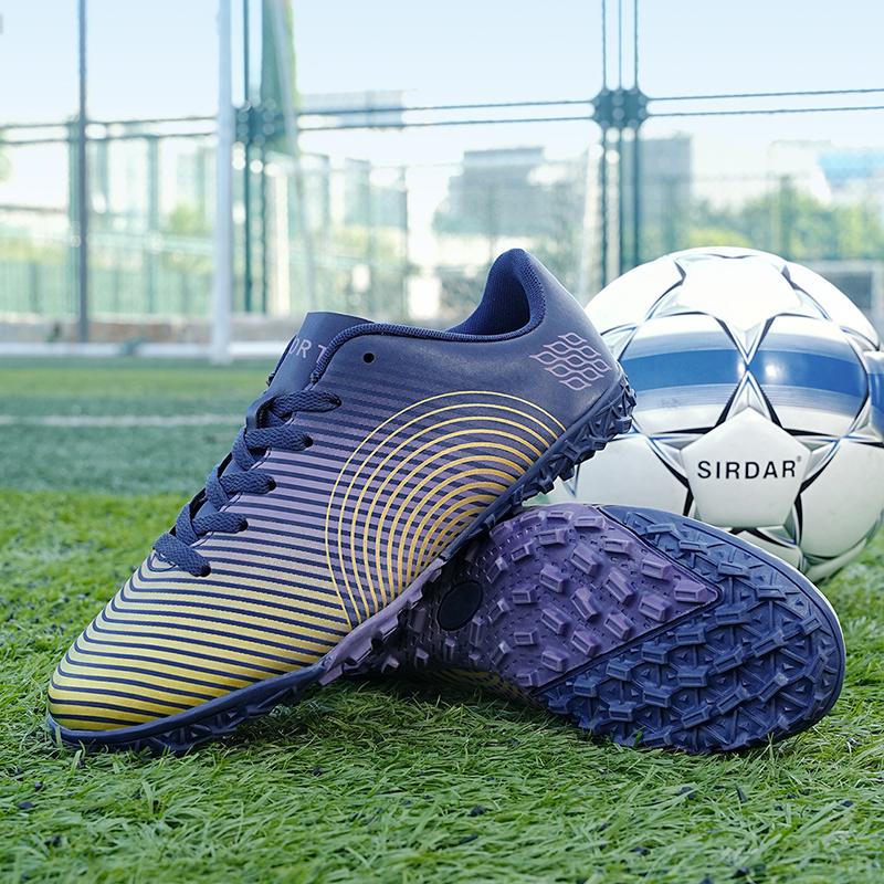 Cizme de fotbal pentru bărbați, cu vârfuri lungi, pantofi de fotbal cu gleznă înaltă, AG/TF, pentru copii, pentru exterior, pantofi de fotbal pentru antrenament, pantofi de fotbal pentru sport