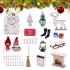 Doll House Christmas Decorations Christmas Small Scene Model Festival Party Favors For Winter Holiday Bookshelf School Project