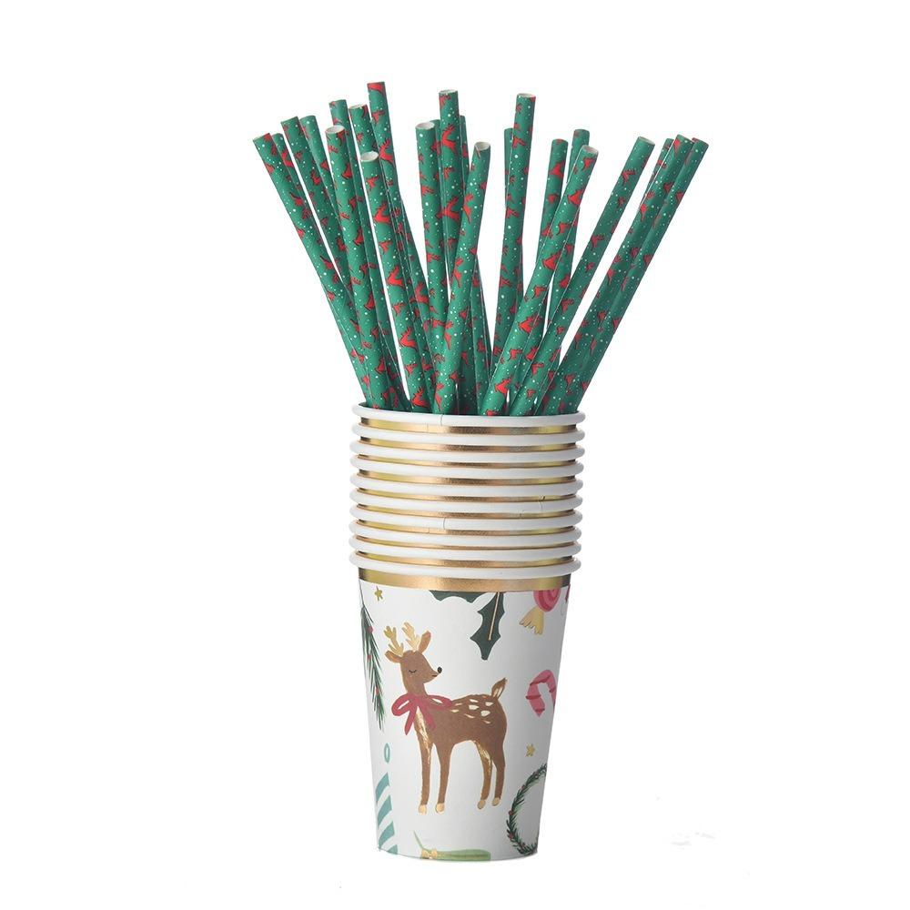 Bronzing Disposable Tableware Serving 10 Paper Plate Convenient Picnic Dinnerware Kids