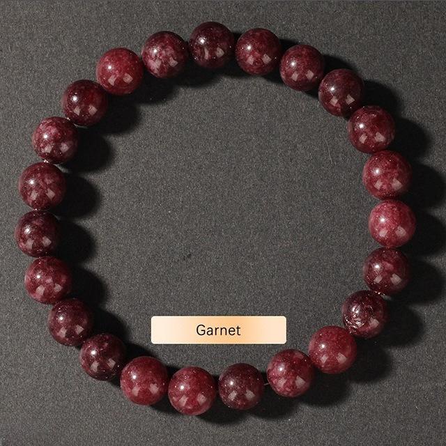 Festive Gifts Assorted Natural Stone Beaded Bracelet Set Crystal Fashion Jewelry For Men And Women Daily Wear Simple Versatile Accessory