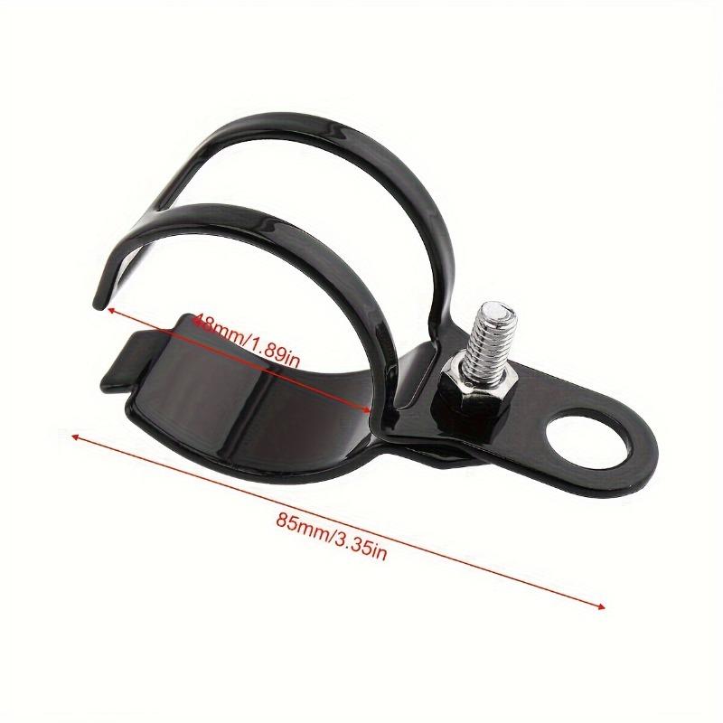 2 Stück Premium ATV Motorrad Blinker Halterungs-Kit Verstellbare Gabelmontage Klemme Halter Blinker Indikatoren Langlebige Konstruktion