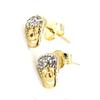 Les Trésors De Lily [J1008] - Gold Plated 'Skull' Earrings