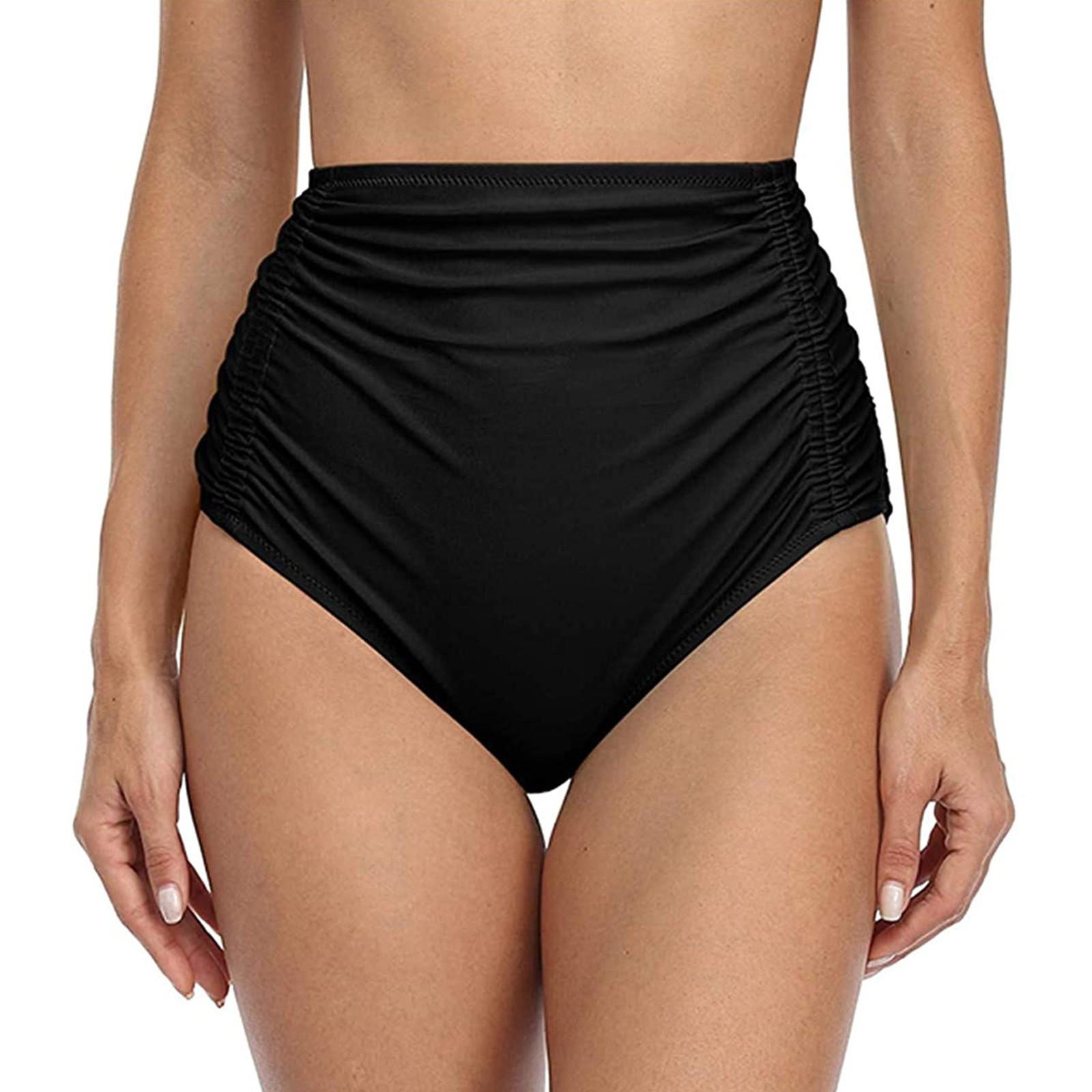 

Женские летние модные шорты с принтом, пляжные брюки, однотонные плавки M чёрный