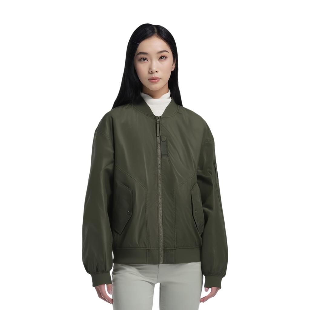 Li Ning CF Comfort Casual Einfarbig Schlichte Lockere Jacke Unisex Jacke Trauben-Grün AJDU353-2