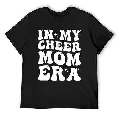 Cheer & Football Mom Tee In My Cheer Mom Era Cheerleading T-Shirt Anime Clothes Tees Shirts Men Graphic