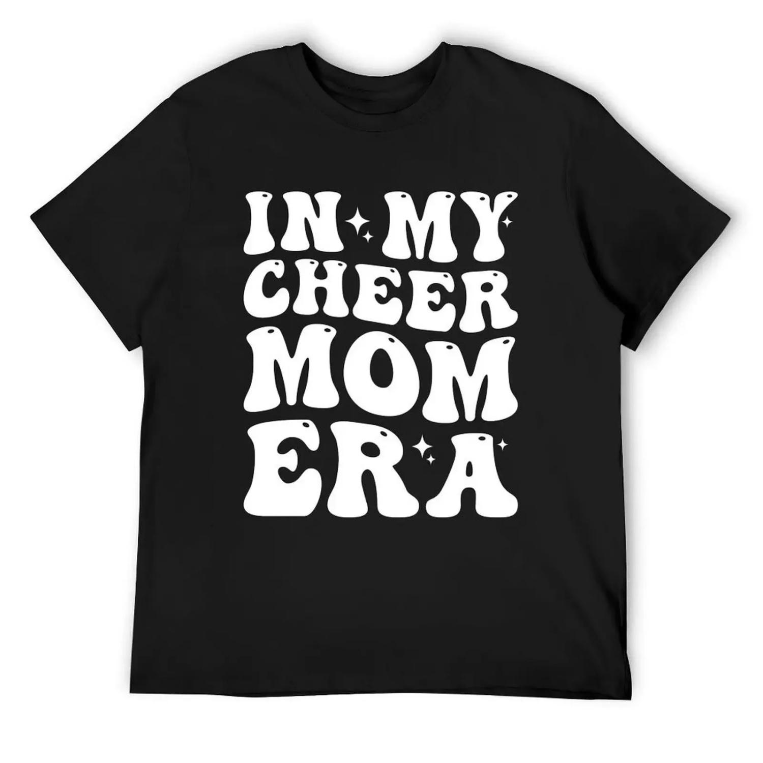 Cheer & Football Mom tee In My Cheer Mom Era Cheerleading T-Shirt anime clothes tees shirts men graphic S