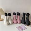 Fashionable Women's Waterproof Short Rain Boots - Non-Slip Velvet Rubber Shoes