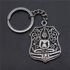 Pendant Buddhist Spiritual Theme Keychain Om Symbol Charm Key Ring Meditation Faith Gift For Jewelry Making DIY