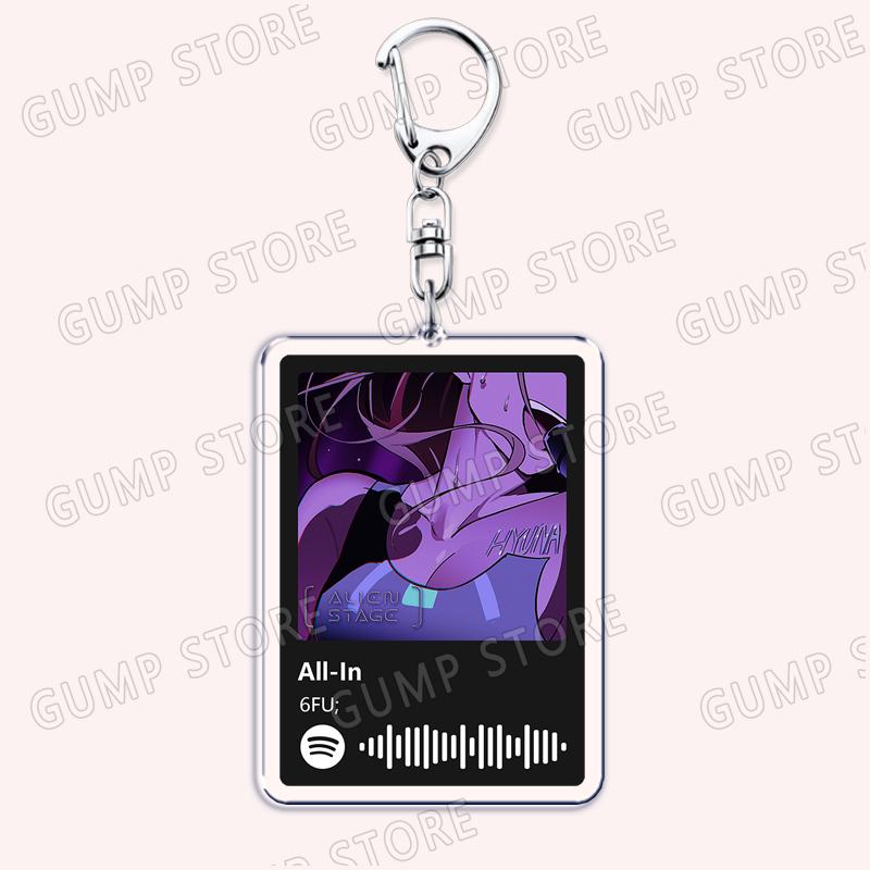 Alien Stage Musik Lieder Schlüsselanhänger für Frauen Zubehör Tasche Herrscher meines Herzens Cure Black Sorrow Schlüsselanhänger Schmuck Fans Freund Geschenke