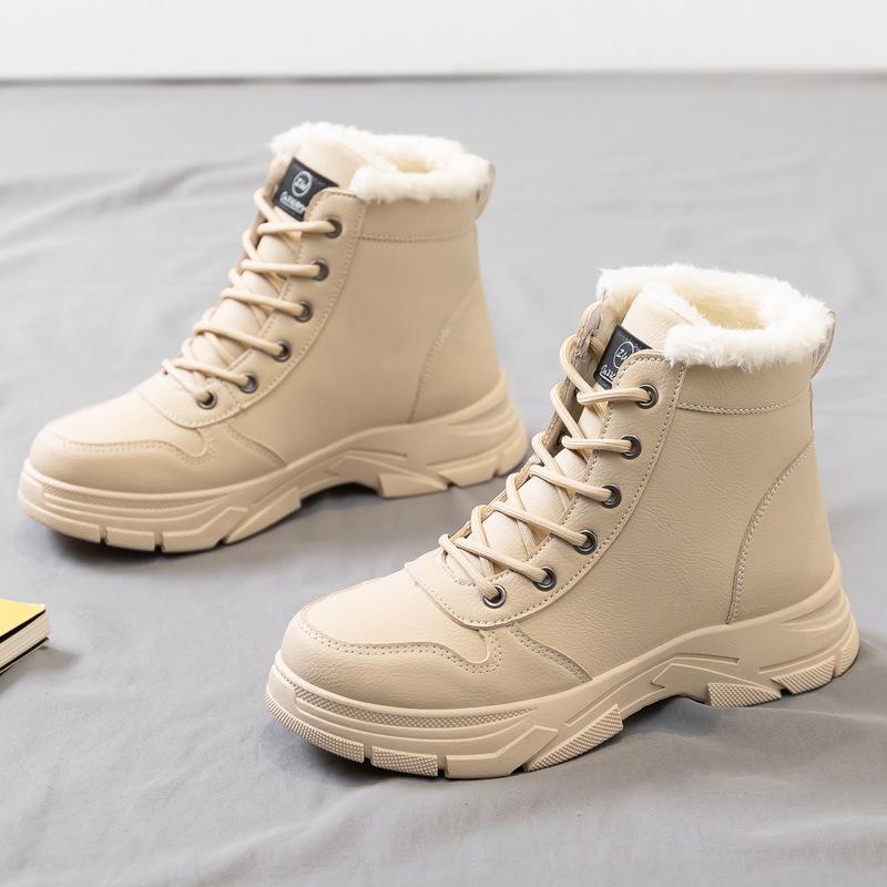 Autumn and winter large size winter new snow boots short boots thermal cotton shoes velvet Martin boots