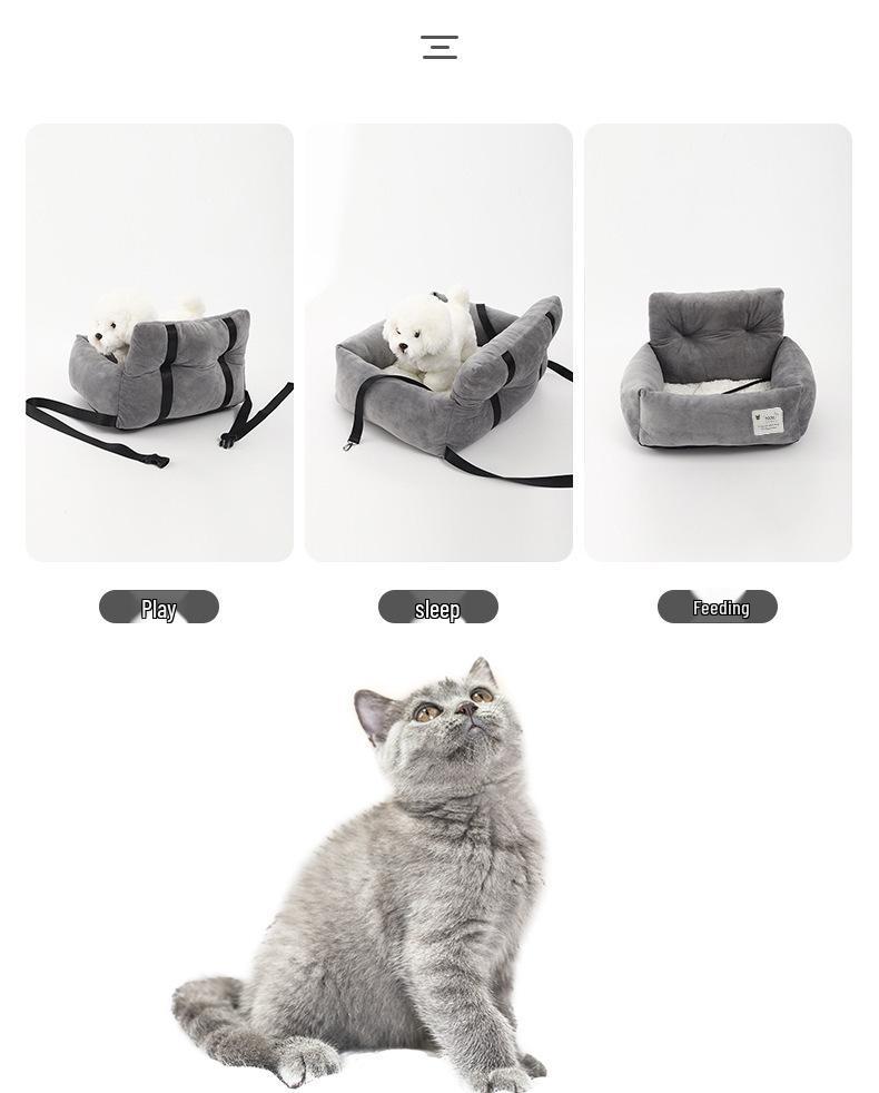 Four Seasons Universal Pet Car Seat Bed for Cats & Dogs