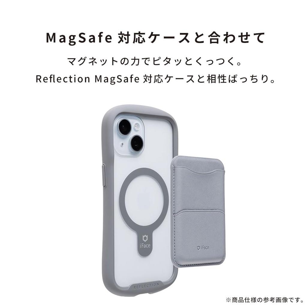 iFace Kirby MagSynq Card Wallet with MagSafe Compatible Wallet with Two Card MagSafe Magnetic and Radio Wave Blocking Skimming and Mini (Kirby/Smiling