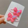 2PCS Cute Princess Sequin Fish Scale Butterfly Girls Hairpins Children Headwear Hairgrip Hair Clips Barrettes Hair Accessories
