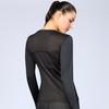 New Women'S T-Shirt Quick Drying Jacket Long Sleeved Yoga Sportswear Fitness Running Slim Fit Top Half Zip Hoodie