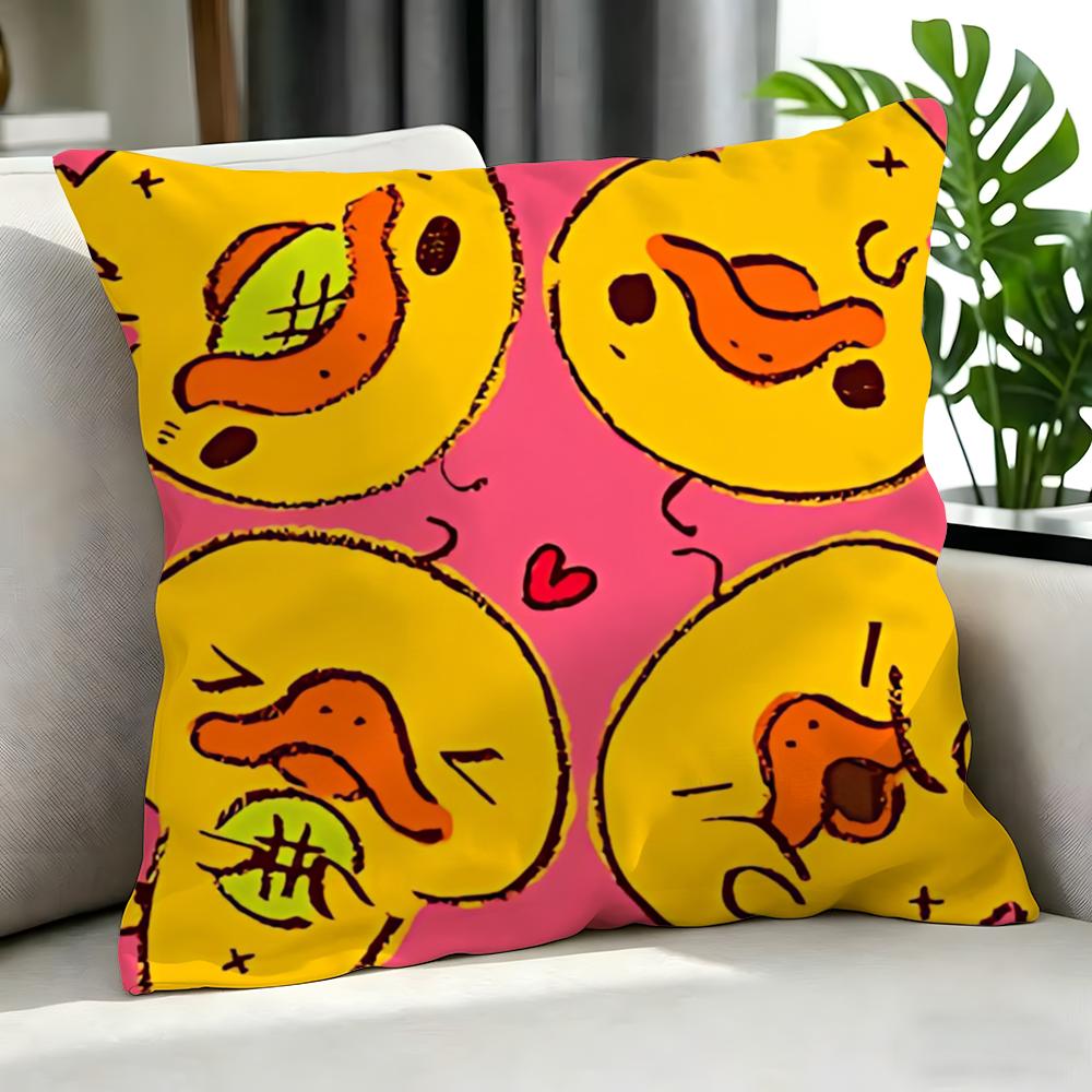 character Kamonohashikamo Cushion Cover Cushion Cover Set 4Pcs 50x50 45x45 40x40 Pillowcase Decorative Sofa Home Decor