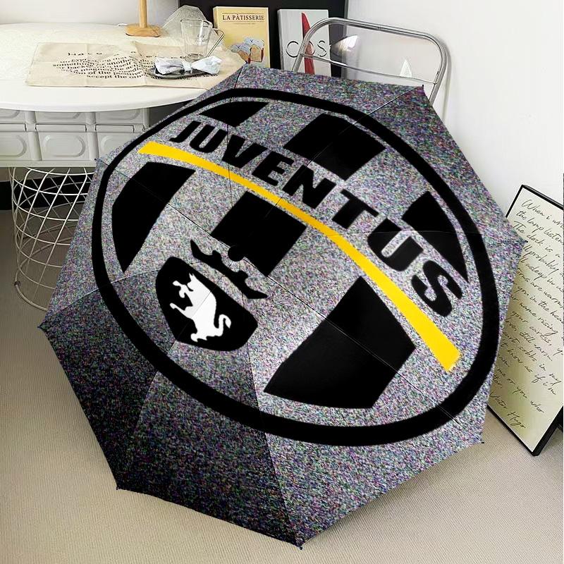 1PC Juventus Football Club Printed Umbrella Folding umbrella, automatic umbrella 8-Frame for Travel, camping Fan gifts Christmas Gifts