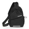 Solid Color Shoulder Crossbody Bag Multifunctional Sports Knapsack Cool Nylon Chest Bag  Male