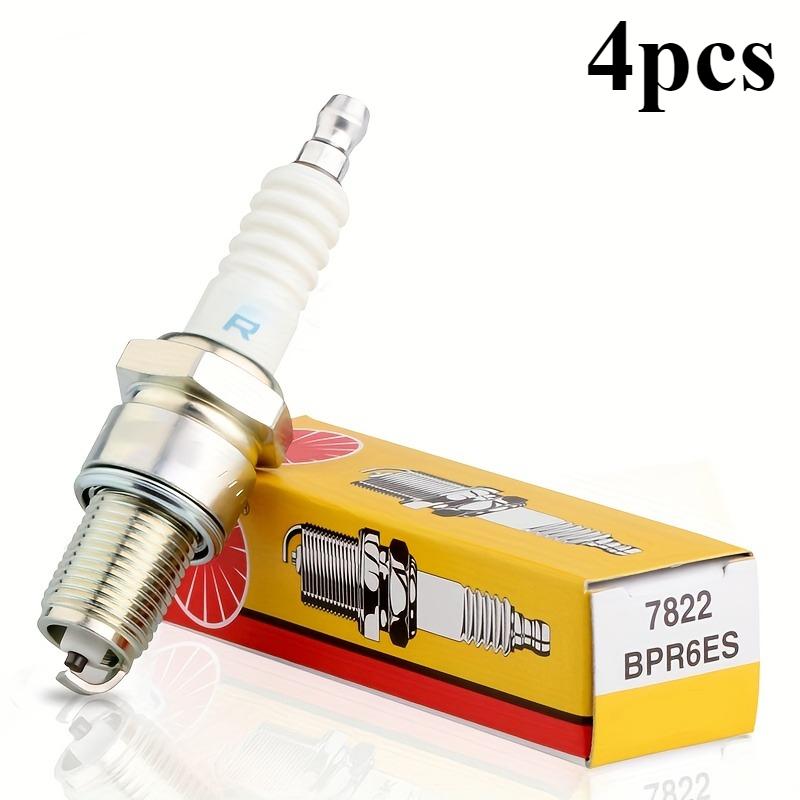 BPR6ES Nickel Alloy Spark Plug 7822 Compatible with Changan Livina Sylphy Jincheng Ax100 Lawn Mower OE 12121258159 4PCS BPR6ES 7822