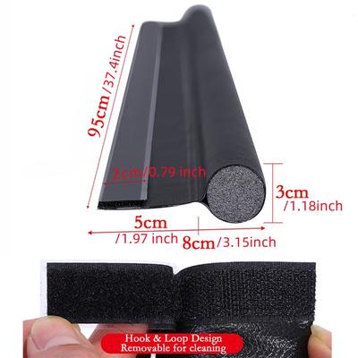 DIY Single Side Door Seam Draft Stopper Adjustable Wear-resistant Leather Door Seal Strip NEW High Quality Durable