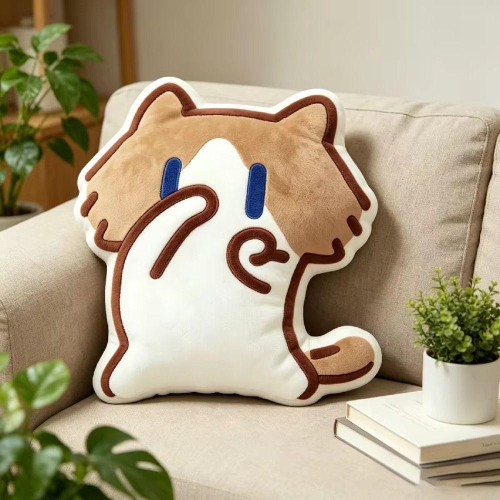 Sofa Decor Cat Plush Throw Pillow Home Ornament Cat Stuffed Pillow  Student