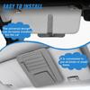 Small Leather Car Sun Visor Organizer - Multifunctional Car Interior Sunglass Holder Auto Visor Document Holder - Auto Card Sleeve Pocket Pouch