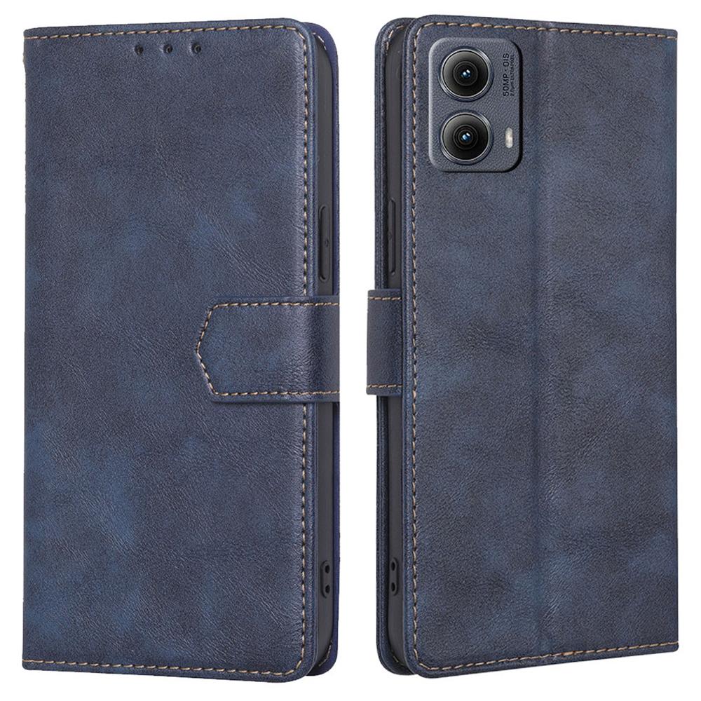 

For Motorola Edge (2024) 5G Case Leather Phone Cover with RFID Blocking Wallet C