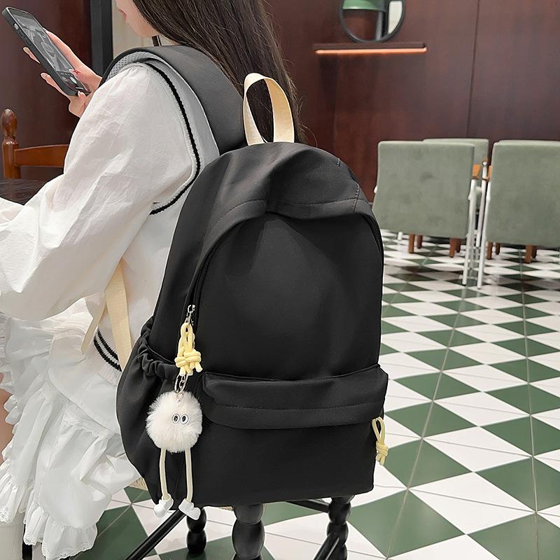 Women's backpack Alphabet casual backpack High value schoolbag Versatile simple student Korean version Large capacity backpack
