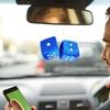 Car Dice Plush Hanging Decoration, Fuzzy Dice, Car Mirror Decoration, Car Decoration, Dice, Car