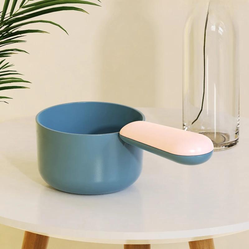 Portable Dog Food Scoop Thickened Color Block Dog Food Scoops Healthy Antibacterial Simple Safe Cat Foods Spoon Easy Clean Pet Products Supplies