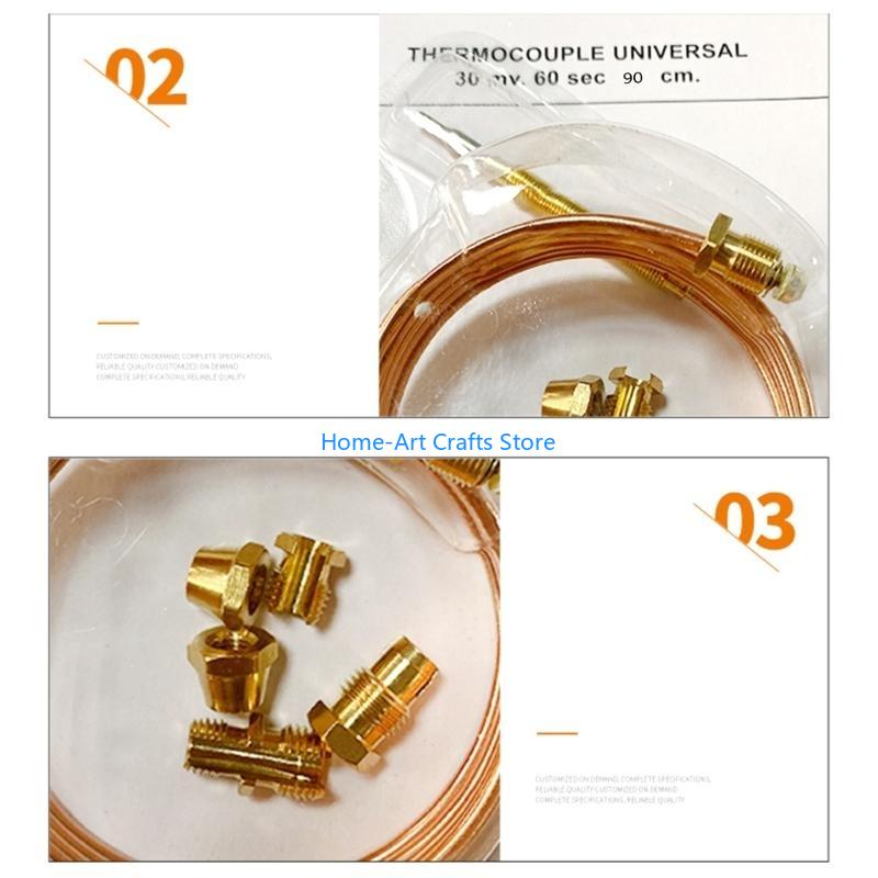 Y3NA Universal Oven Thermocouple Kits Gas Appliances Oven Cooking Stove Replacement