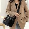 Unisex Neutral Square Shoulder Crossbody Bag, Stylish And Casual, Multi-Layer Messenger Bag [Zipper Direction Random]