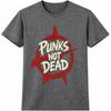 Punk Rock T Shirt Punks Not Dead Anarchy Star Graphic Tee Alternative Music Top