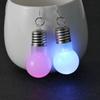 Silver Plated LED Bulb Lighting Hook Earrings Party Pub Club Women Jewelry Decor