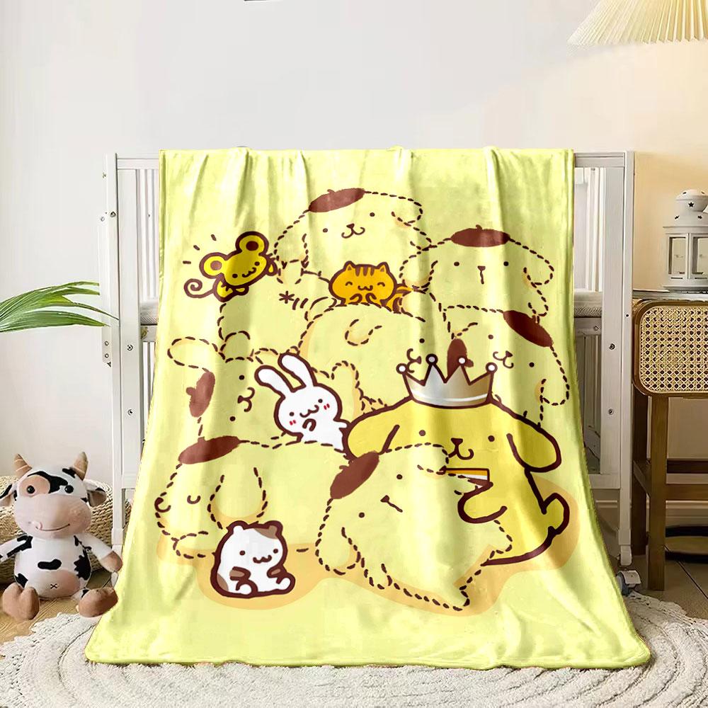 

Adorable cartoon animals grouped together with playful expressions. for all seasons blanket lunch break throw gift 80cm x 120cm