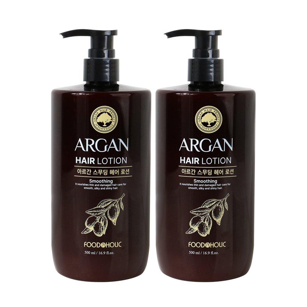 

(2 шт.) Foodaholic Argan Smoothing Hair Lotion 500ml