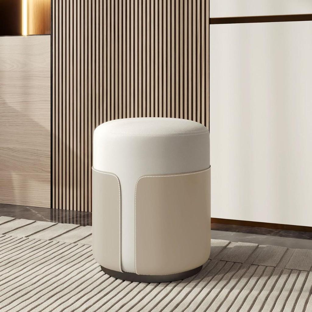 Luxury Makeup Stool: Modern Minimalist Vanity Chair for Girls' Bedrooms and Nail Art Spaces