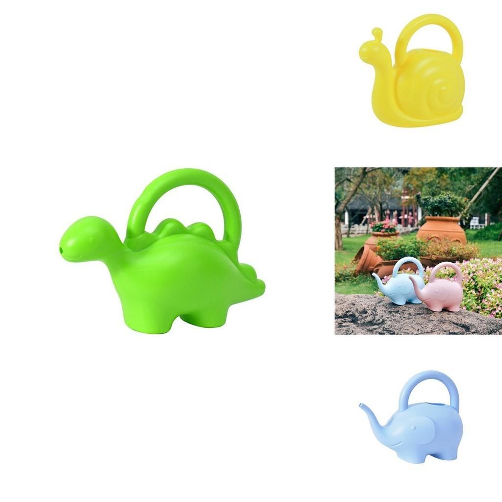 Colorful Gardening Watering Pot For Kids Cute Cartoon Elephant Design 1l Capacity