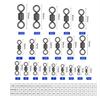 100pcs/bag High Quality Factory Fishing Tackle Accessories Stainless Steel American Swivel Snap Swivel Rolling Swivels 6mm
