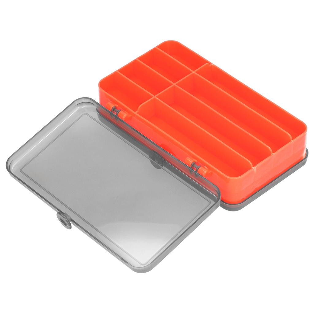 Fishing Lure Box Reversible Lure Case Double Sided Plastic Bait Storage Box OrganizerRed