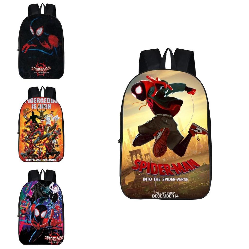 Spiderman Printed Durable Backpack With Adjustable Straps For School And Travel