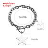 Collarbone Chain Temperament Simple Metal Five-pointed Star Necklace Bracelets
