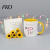 Smooth Surface Ceramic Mug Hairdresser Coffee Cup, Large Capacity Mug, Oversized Tea with Comfortable Handle Microwave Safe Cup Office Size