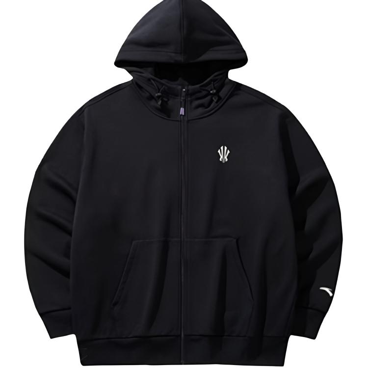 

Anta Спортивный Повседневный Простой Худи на молнии с принтом букв Удобный Универсальный Свободный Ветровка Мужская Верхняя одежда 172441715N-2 XL