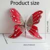 Butterfly Clip Christmas Ornament Artificial Centerpiece Glitter Decorative for Crafts