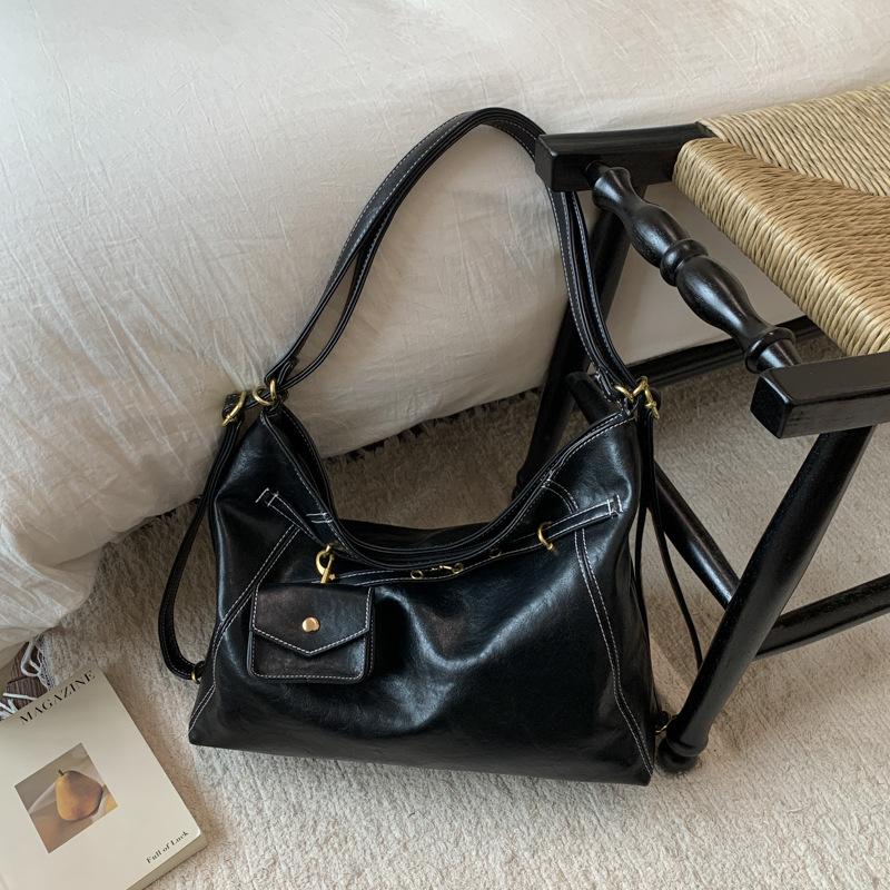 Large-capacity Commuter Tote Bag Women's 2025 New Backpack Autumn and Winter Premium Sense Retro Shoulder Messenger Bag