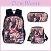 Blackpink Student Backpack Set With Nylon Material And Creative Design For Daily Use