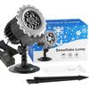 Christmas Snowflake Lights, Led Projector Lights for Outdoor, Waterproof Christmas Decorations Lighting for Indoor Xmas Holiday Party Wedding Garden