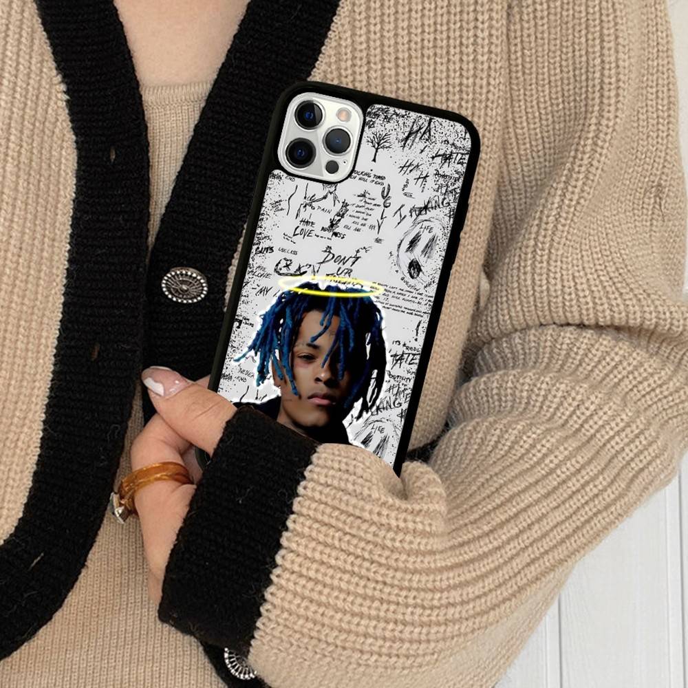 Rapper X-XXXTentacionS Phone Case PC+TPU For IPhone 11 12 13 14 15 16 17 Pro Max Plus Shell