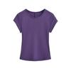 Crew neck short-sleeved T-shirt women's summer new American Spice Girl solid color slim-fitting and thin bottoming shirt sports top